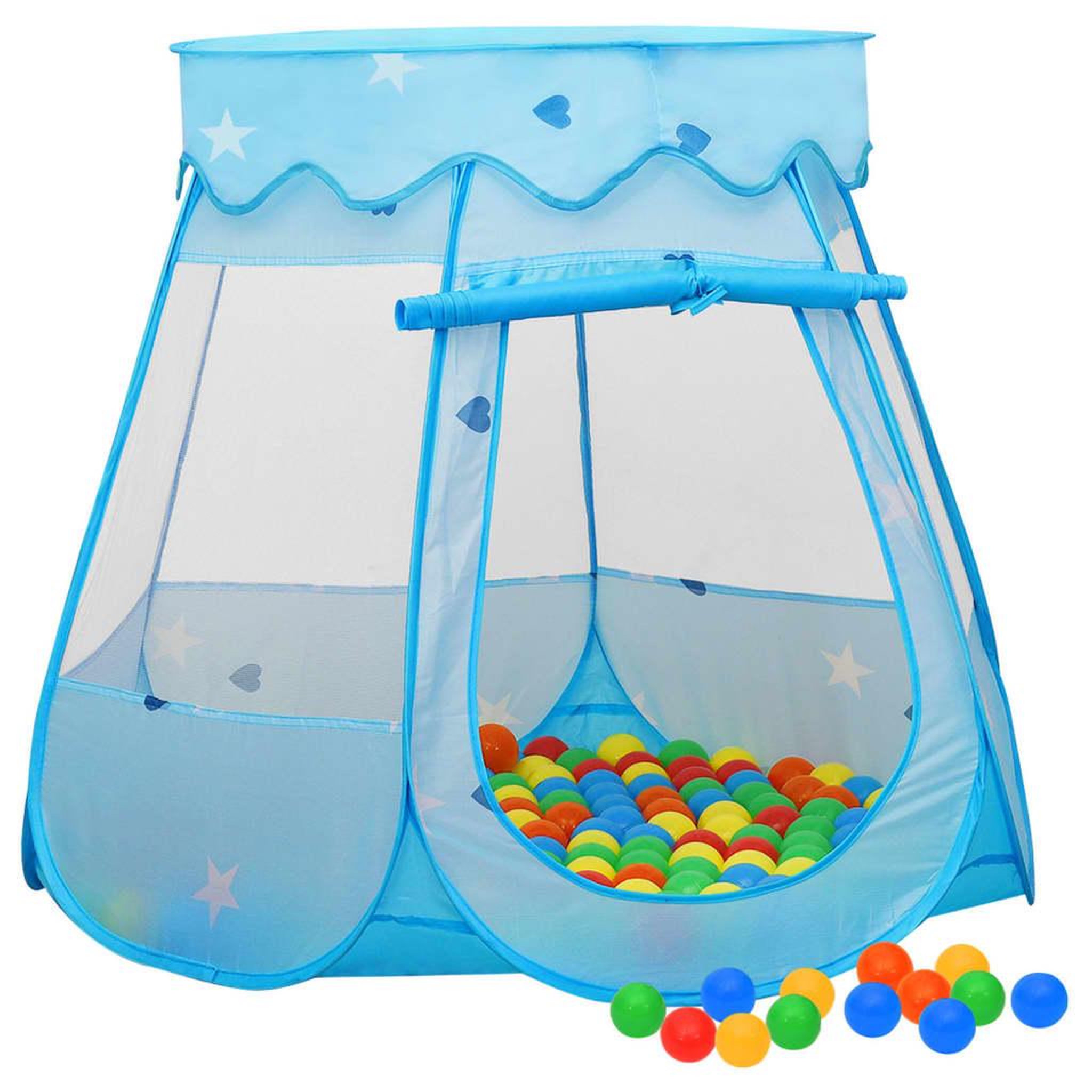 Voir la diapositive 1 : VIDAXL Tente de jeu pour enfants avec 250 balles Bleu 102x102x82 cm