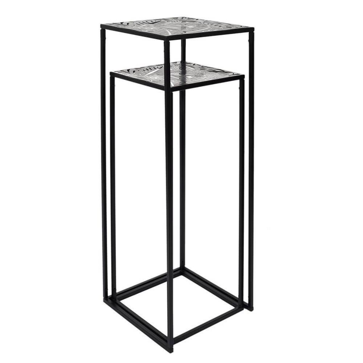 The Home Deco Factory Lot de 2 sellettes métal gigognes Havana