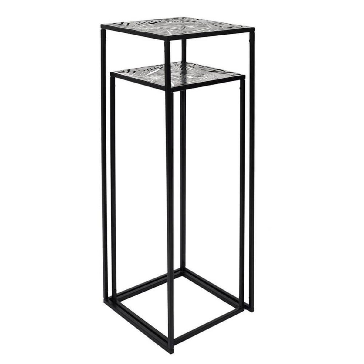 The Home Deco Factory Lot de 2 sellettes métal gigognes Havana