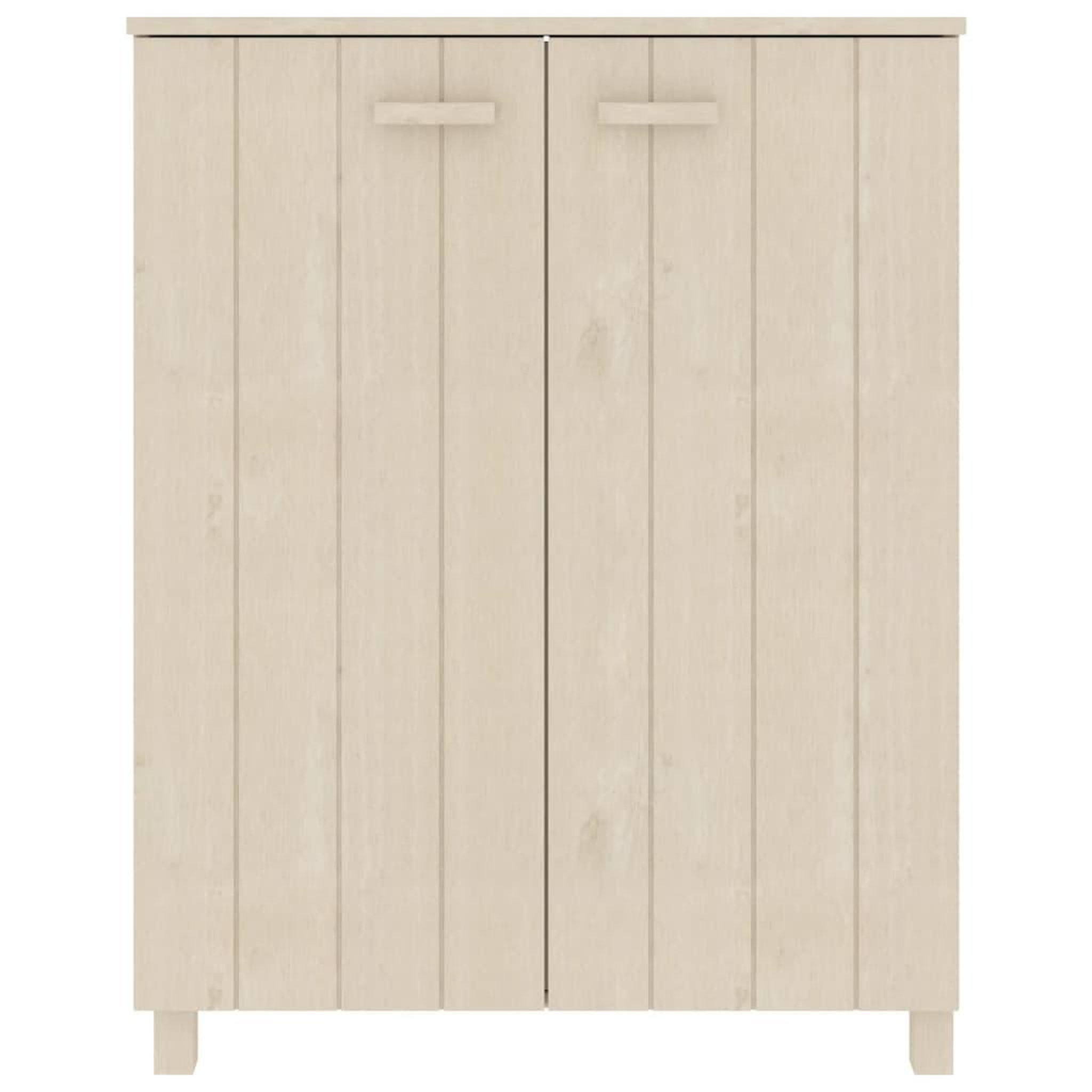 Voir la diapositive 3 : VIDAXL Armoire a chaussures HAMAR Marron miel 85x40x108 cm Pin massif