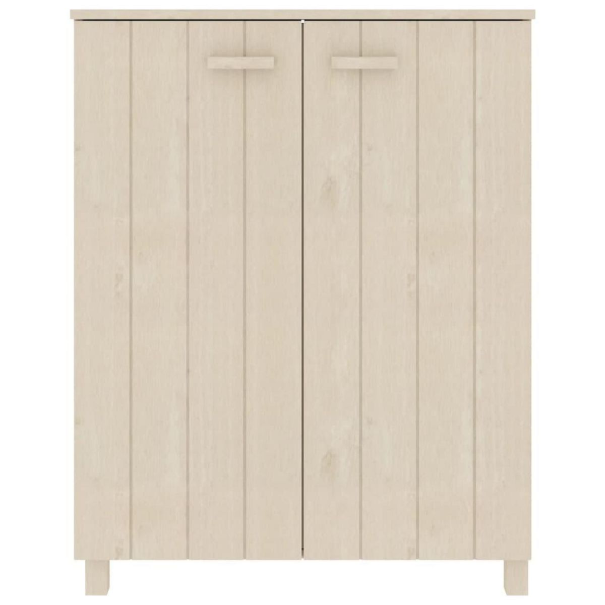 VIDAXL Armoire a chaussures HAMAR Marron miel 85x40x108 cm Pin massif