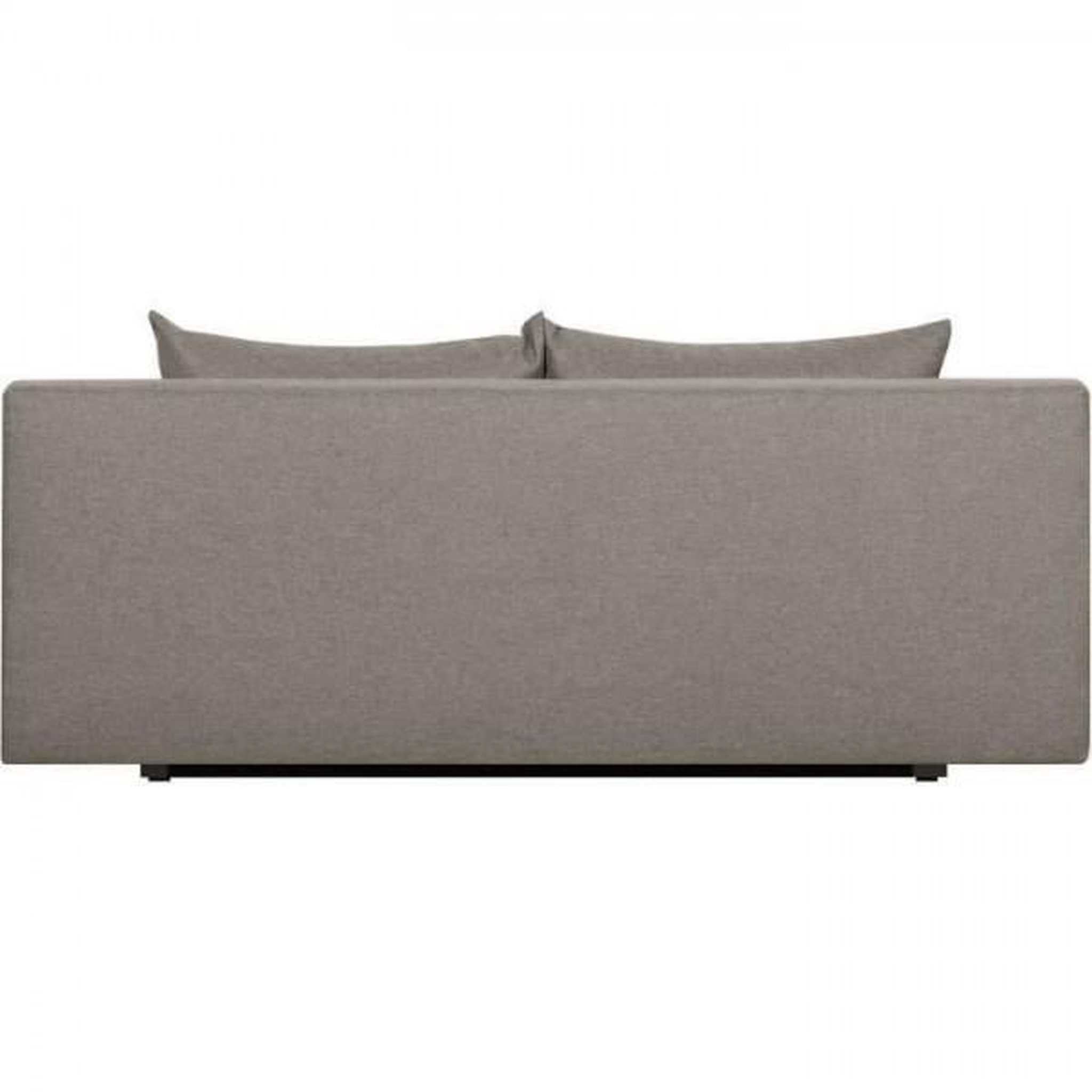 Voir la diapositive 5 : MARKET24 TEIJO Banquette convertible 3 places avec coffre de rangement - Tissu Taupe - L187 x P 91 x H 82 cm