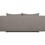 Voir la diapositive 5 : MARKET24 TEIJO Banquette convertible 3 places avec coffre de rangement - Tissu Taupe - L187 x P 91 x H 82 cm