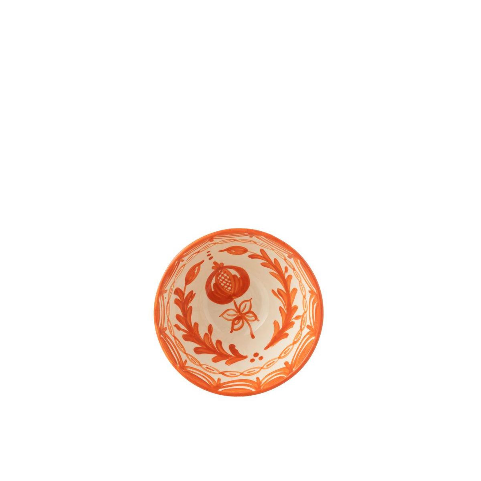 Voir la diapositive 2 : J-LINE Coupelle en céramique  granada  22cm orange