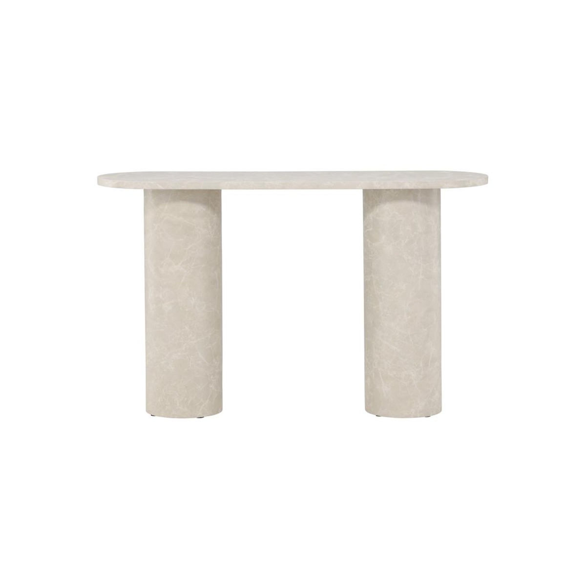 Paris Prix Console Effet Marbre  Narvik  130cm Beige