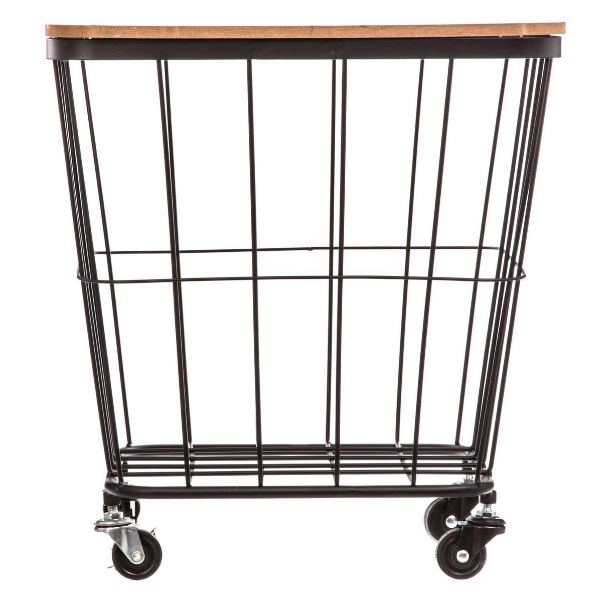 ATMOSPHERA Table coffre industriel Jordi - 39 x H. 43 cm - Marron