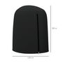 Voir la diapositive 3 : OUTSUNNY Housse de protection fauteuil suspendu de jardin - imperméable, zip - Ø 128 x 190H cm - noir