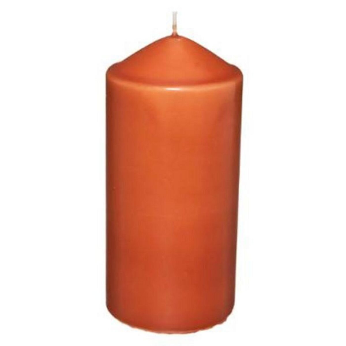 COMPTOIR DE LA BOUGIE Bougie Cylindrique Déco  Hugo  14cm Orange Ambre