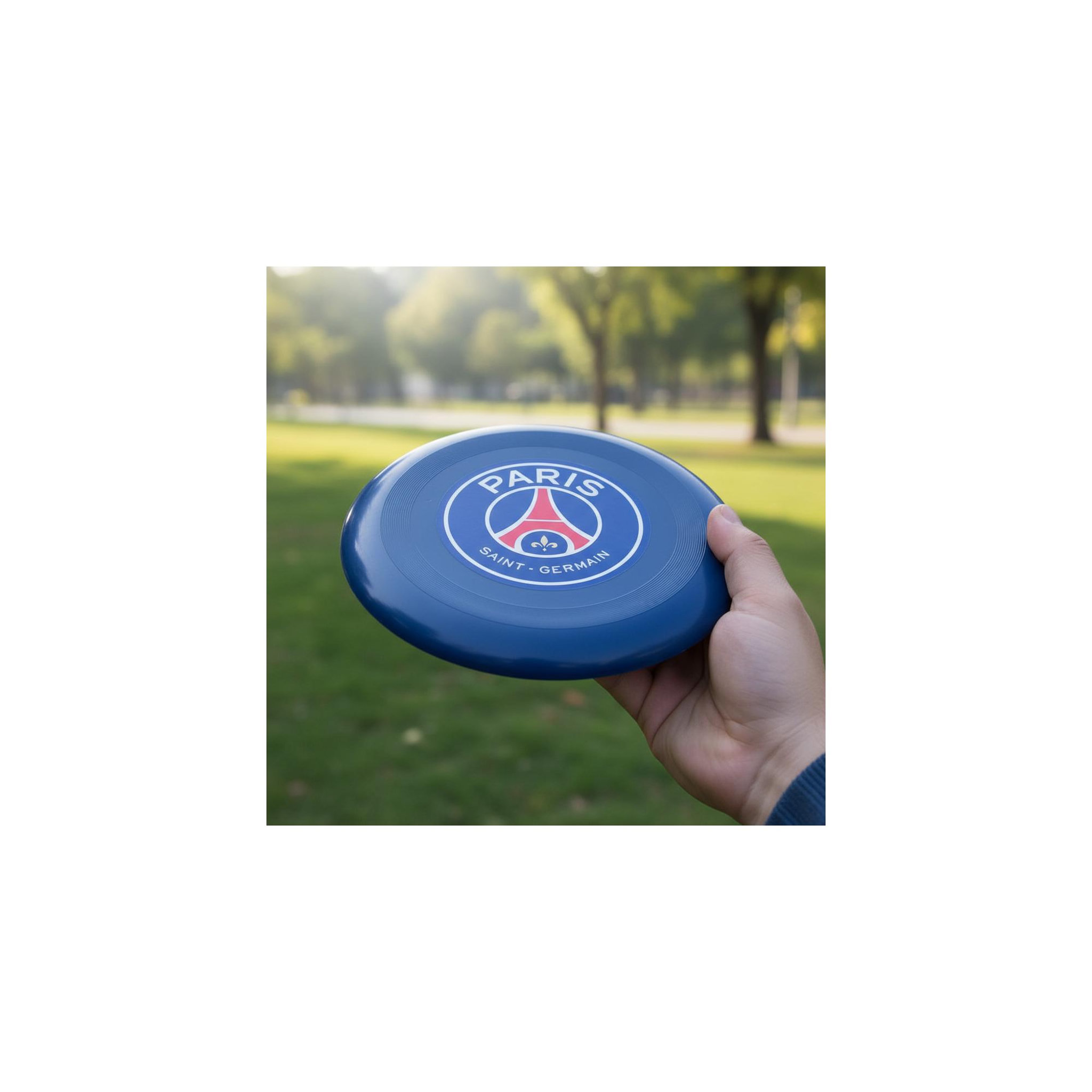 Voir la diapositive 2 : PSG Frisbee - paris saint germain - bleu - diamêtre : 25 cm