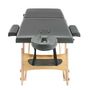 Voir la diapositive 5 : VIDAXL Table de massage avec 2 zones Cadre en bois Anthracite 186x68cm