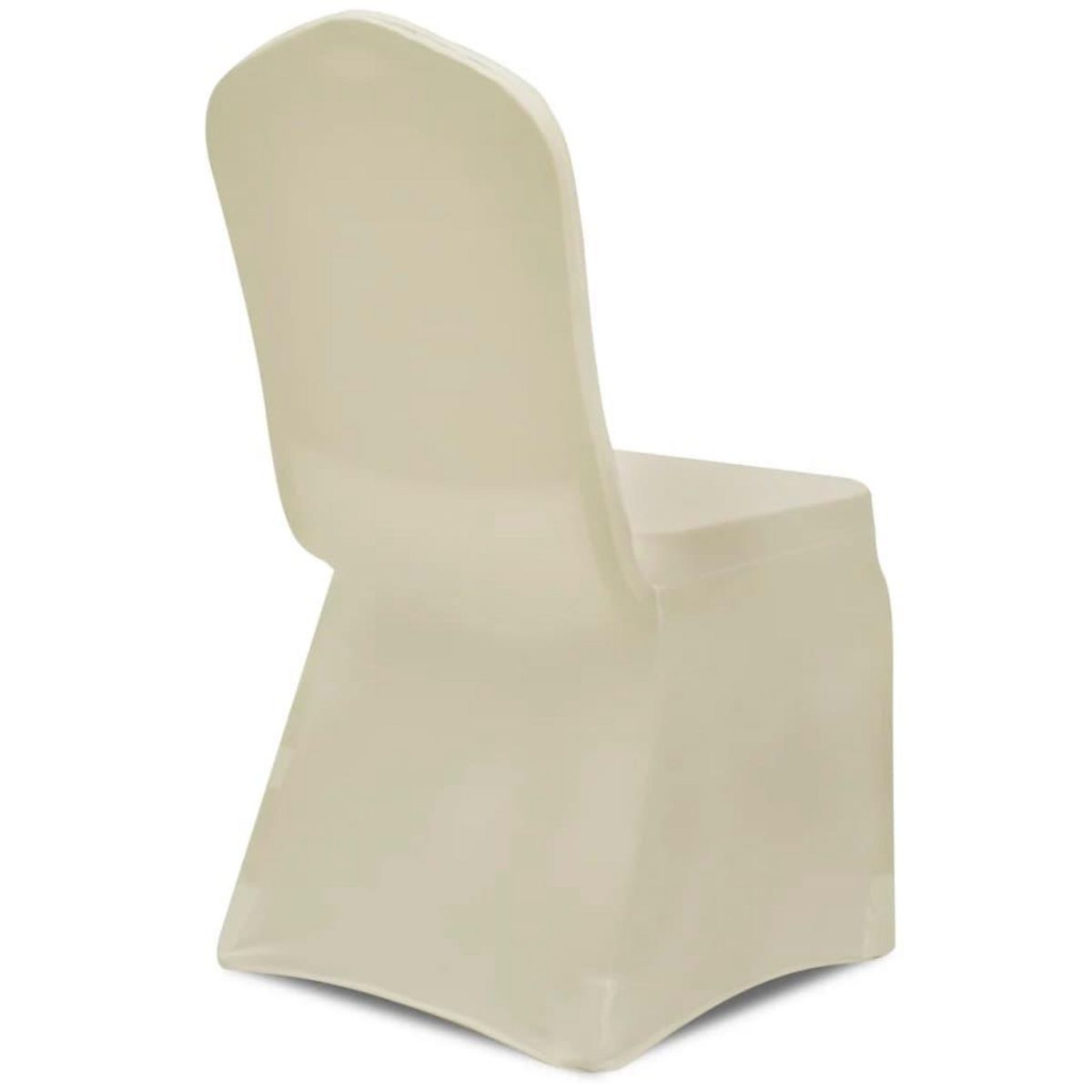 VIDAXL 50 housses de chaise extensibles creme