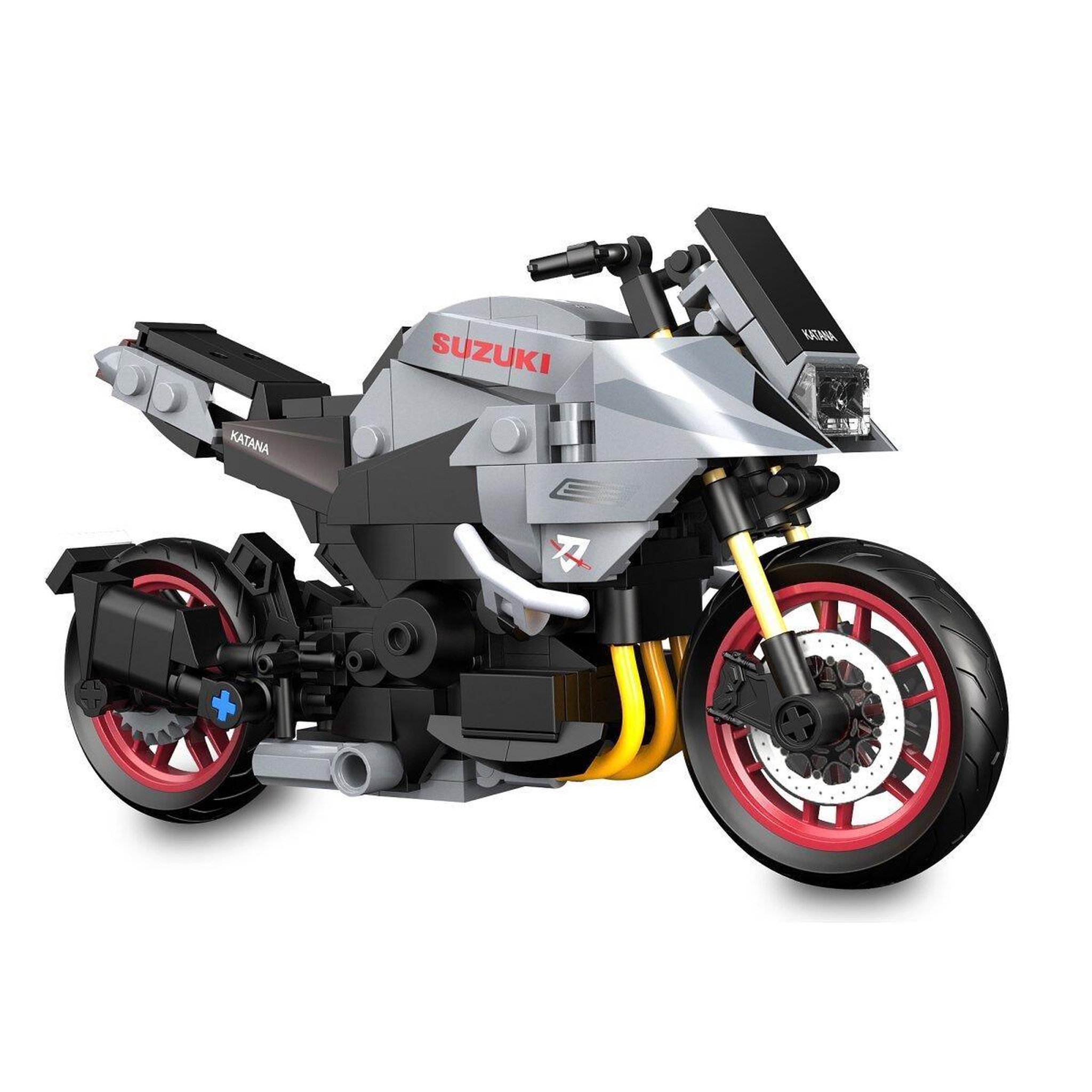 Voir la diapositive 4 : Jamara Cada suzuki katana 1:12 gris bricks