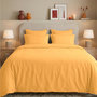 Voir la diapositive 3 : Sensei Maison Drap housse en percale lavée bonnet 30 cm HOME WASHED