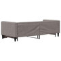 Voir la diapositive 5 : VIDAXL Lit de jour avec gigogne sans matelas taupe 80x200 cm