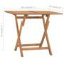Voir la diapositive 6 : VIDAXL Table a dîner pliable de jardin 90x60x75 cm Bois de teck solide