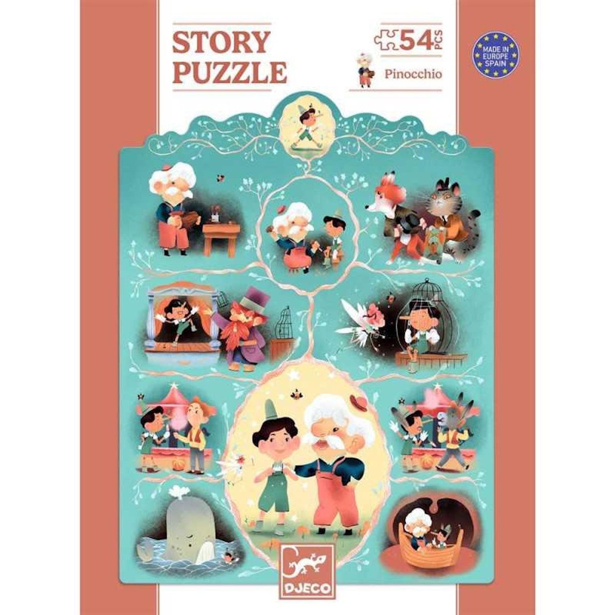 Djeco Puzzle 54 pièces Djeco Pinocchio