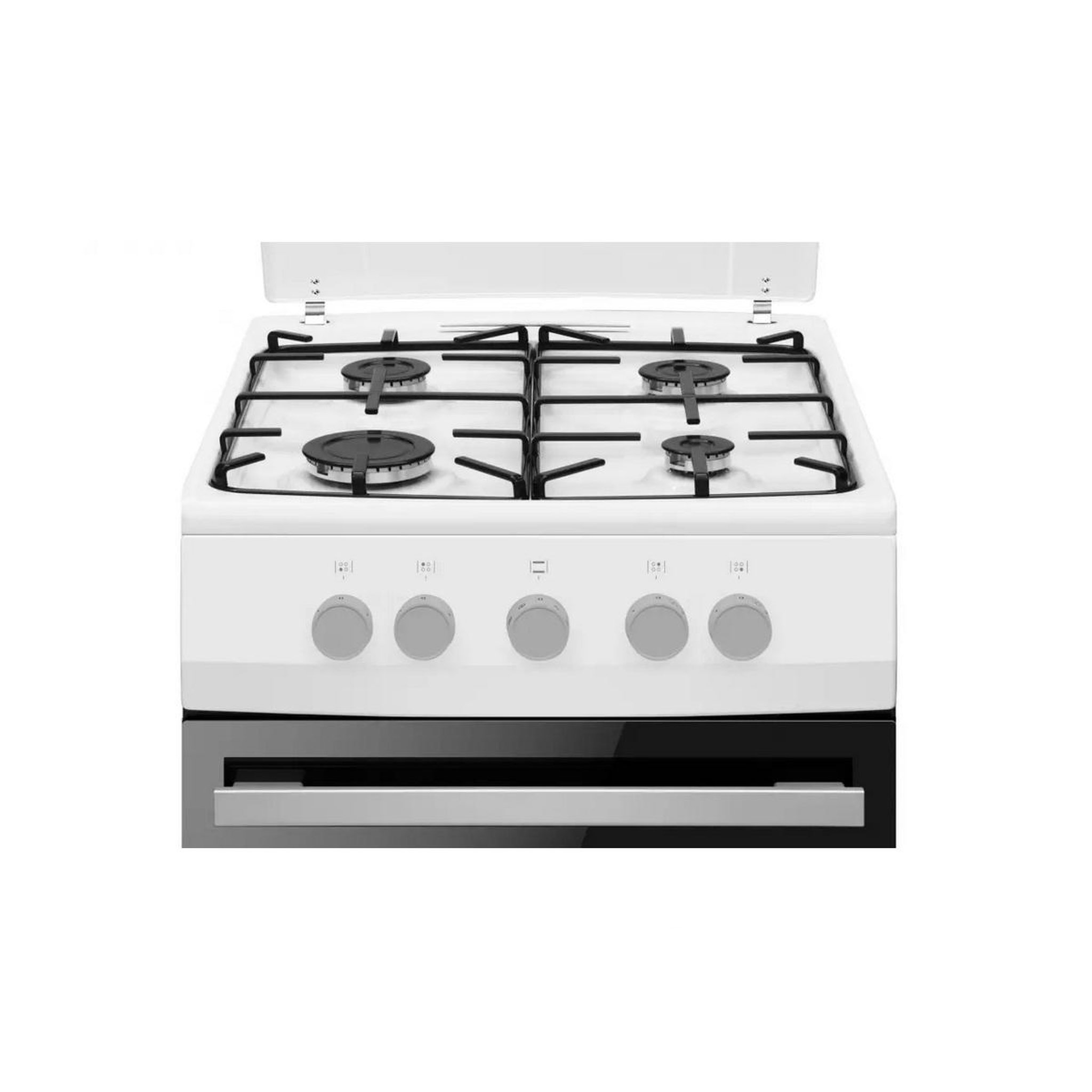 Voir la diapositive 4 : Fagor Cuisinière gaz 74l 4 feux blanc - facg202b