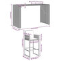 Voir la diapositive 6 : VIDAXL Ensemble de bar de jardin 7 pcs avec coussins noir poly rotin