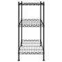 Voir la diapositive 4 : VIDAXL Etagere de rangement 3 niveaux 60x35x76 cm noir 150 kg