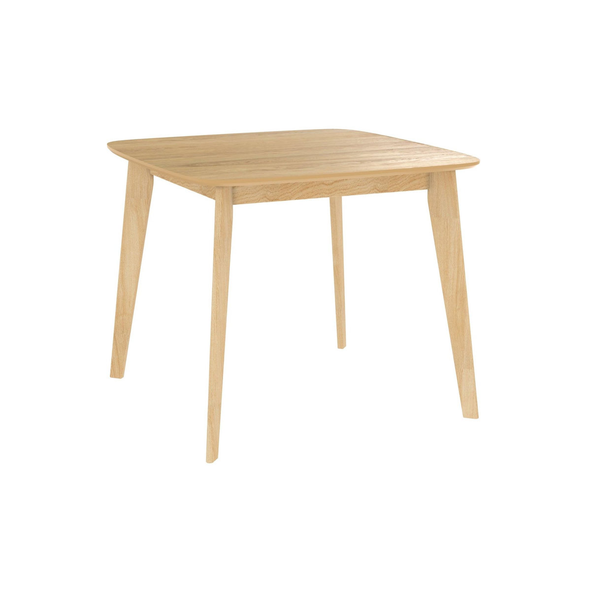 Rendez vous déco Table carrée 4 personnes en bois clair naturel 90 cm - Julio