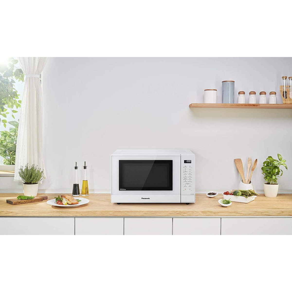 PANASONIC Micro-ondes gril 31l 1000w blanc - nn-gt45kwsug