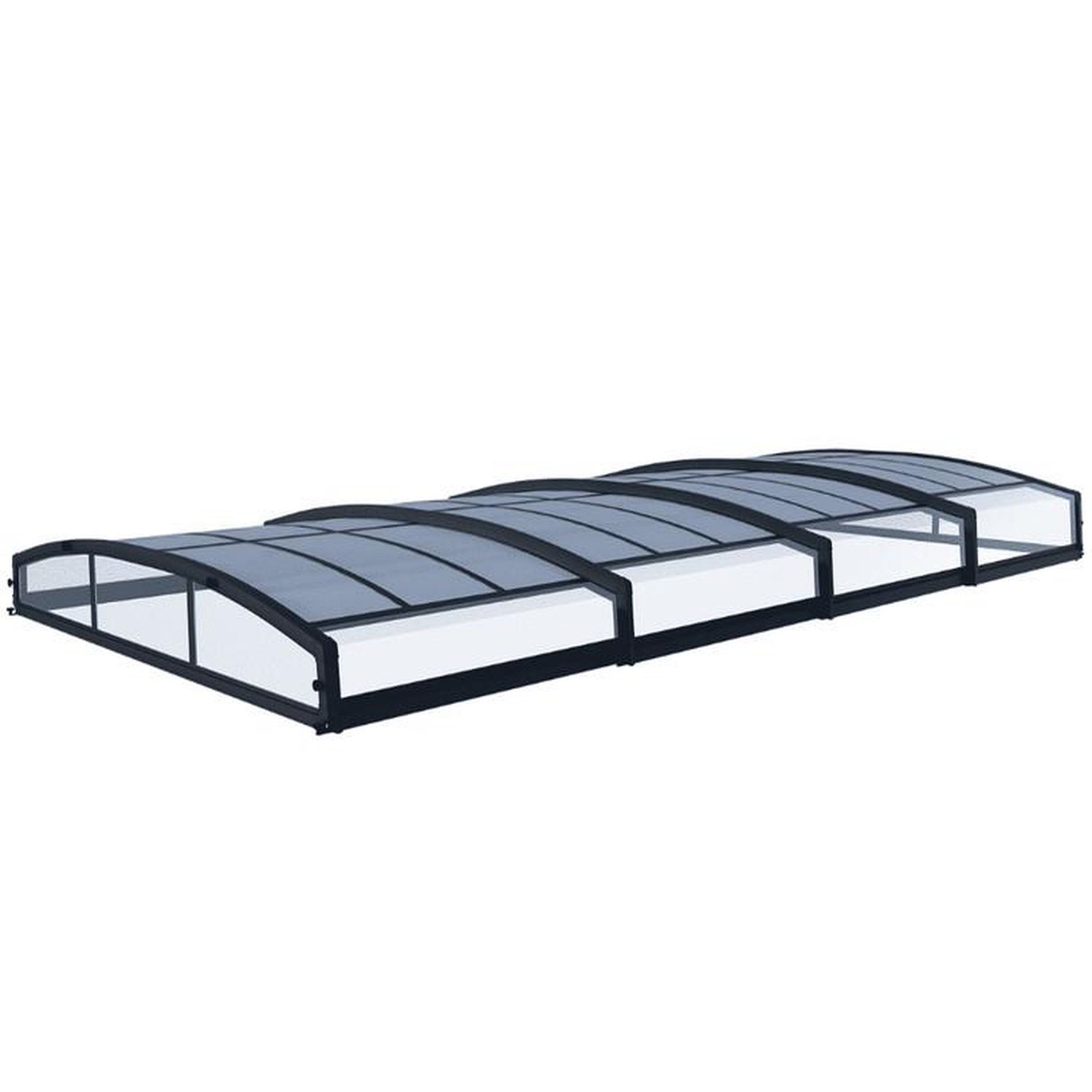 Palram Abri de piscine télescopique 4x8m noir - 706018