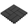 Voir la diapositive 3 : VIDAXL Carreaux de terrasse 22 pcs 30 x 30 cm 2 m^2 WPC Noir