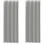 Voir la diapositive 2 : VIDAXL Rideaux en voile avec œillets 2 pcs gris clair 140x300 cm