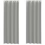 Voir la diapositive 2 : VIDAXL Rideaux en voile avec œillets 2 pcs gris clair 140x300 cm