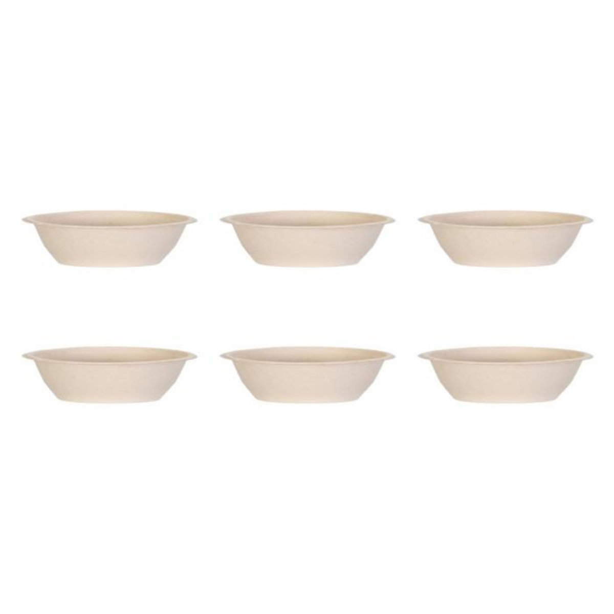 Paris Prix Lot de 6 Coupelles Rondes  Blé  15cm Beige