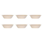 Paris Prix Lot de 6 Coupelles Rondes  Blé  15cm Beige