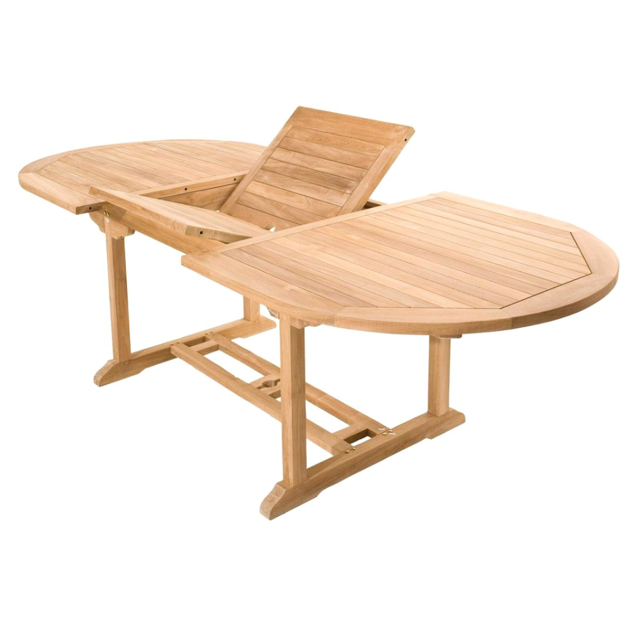 Voir la diapositive 5 : CONCEPT USINE Salon de jardin teck 10 places table ovale 6 chaises 2 fauteuils kajang