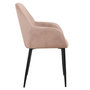 Voir la diapositive 3 : The Home Deco Factory 2 Fauteuils de table design velours Giulia