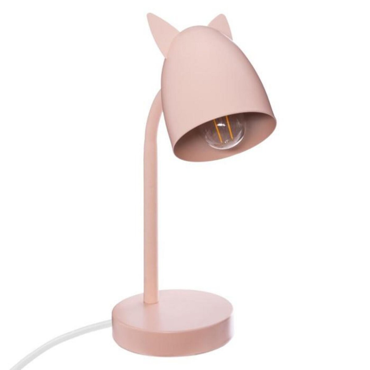Atmosphera Kids Lampe à Poser en Métal  Oreilles  31cm Rose