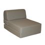 Voir la diapositive 2 : Chauffeuse convertible 1 place en tissu uni CHAPI