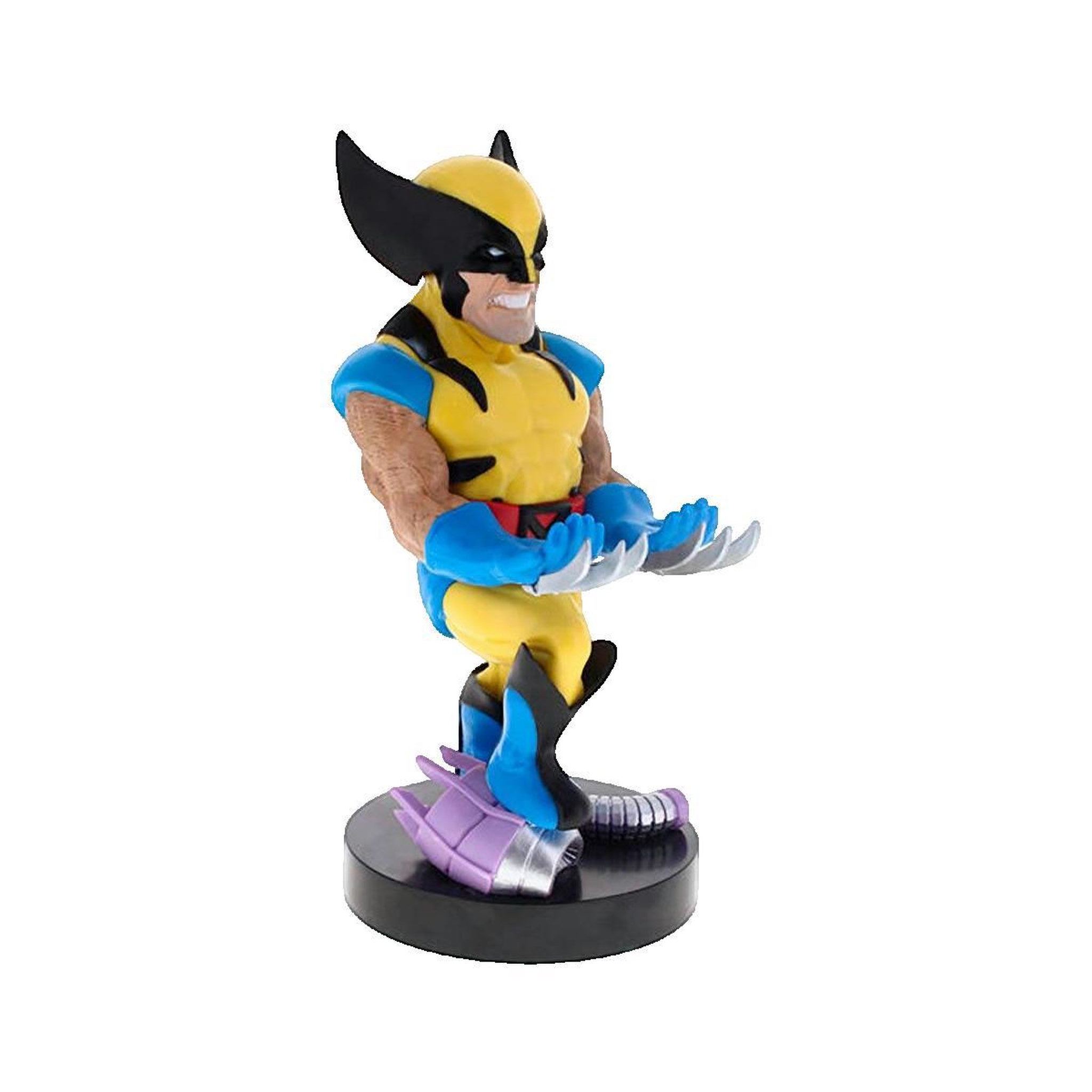 Voir la diapositive 3 : Marvel Figurine Cable Guys Support et chargeur Wolverine jaune