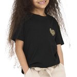Only T shirt  Fille Only Nina. Coloris disponibles : Noir