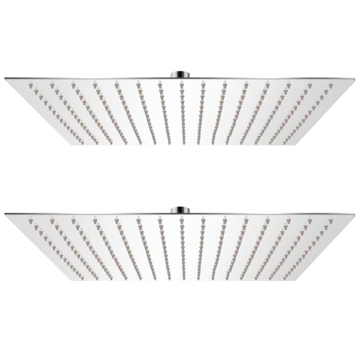 VIDAXL Pomme de douche plongeante 2 pcs Acier inoxydable 40x40 cm