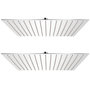 Voir la diapositive 1 : VIDAXL Pomme de douche plongeante 2 pcs Acier inoxydable 40x40 cm