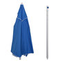 Voir la diapositive 4 : OUTSUNNY Parasol inclinable octogonal Ø 190 cm tissu polyester haute densité anti-UV hauteur réglable mât alu sac de transport inclus bleu