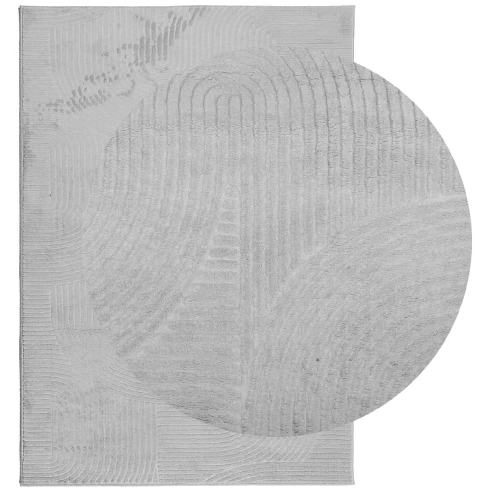 Voir la diapositive 3 : VIDAXL Tapis IZA poils courts style scandinave gris 160x230 cm