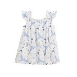 Petit Béguin Robe enfant en gaze de coton Tiana. Coloris disponibles : Beige