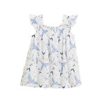 Petit Béguin Robe enfant en gaze de coton Tiana. Coloris disponibles : Beige