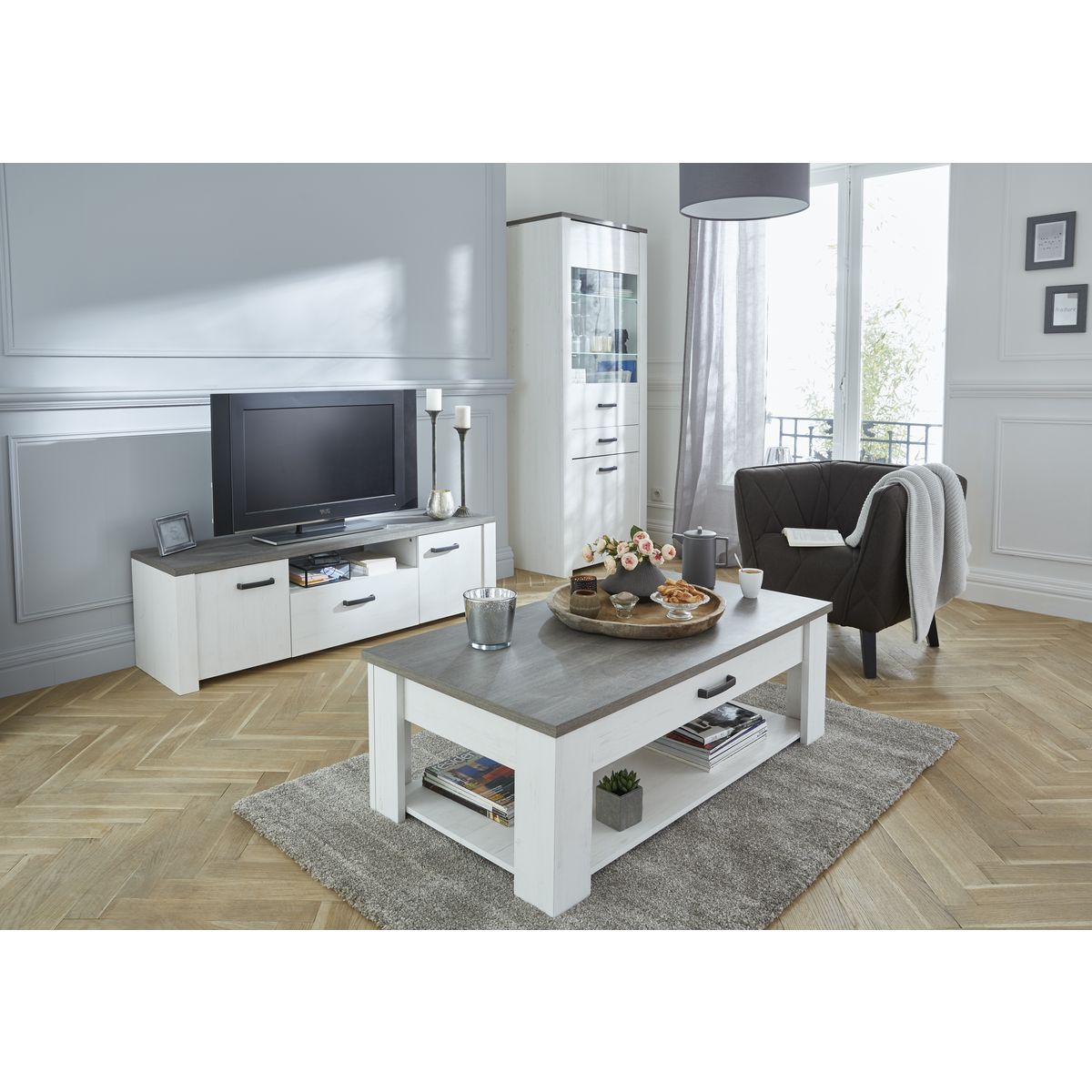 Table basse COMTESSE, L120xP64cm