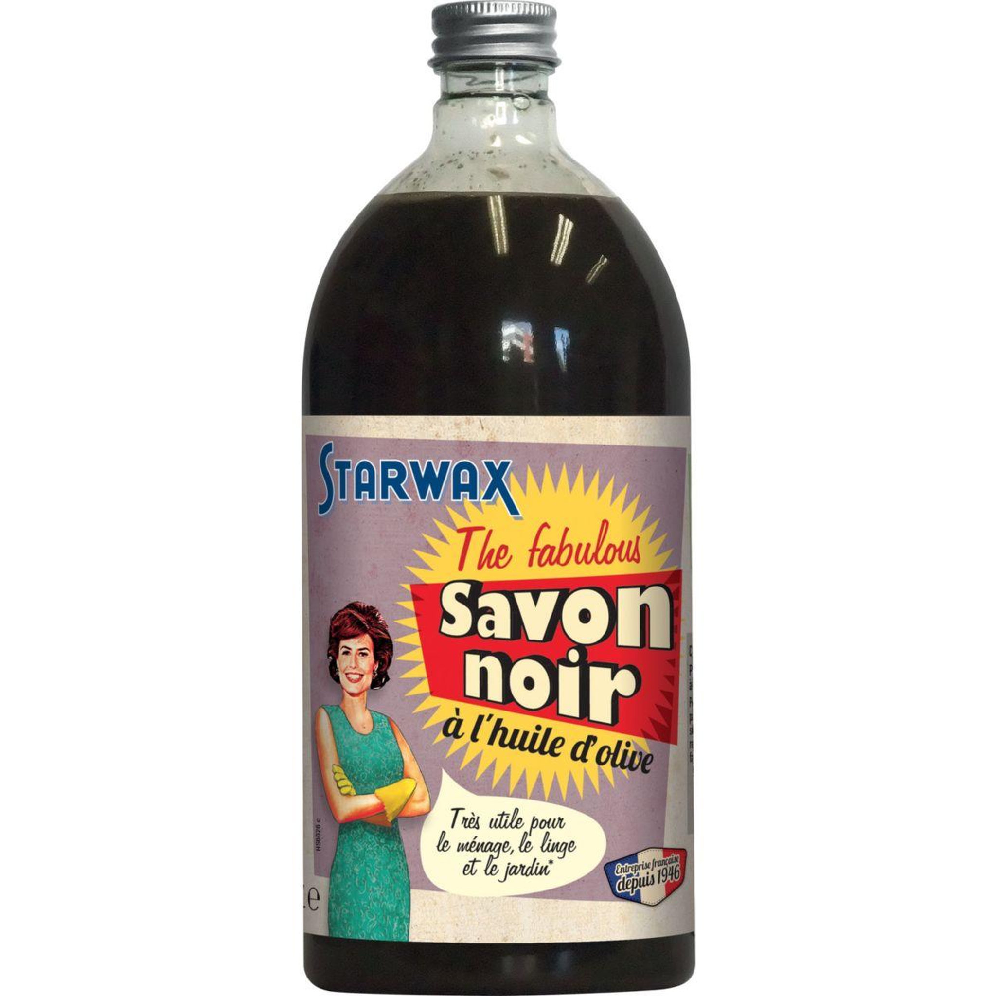 Voir la diapositive 1 : Starwax Nettoyant SAVON NOIR À L'HUILE D'OLIVE 1L