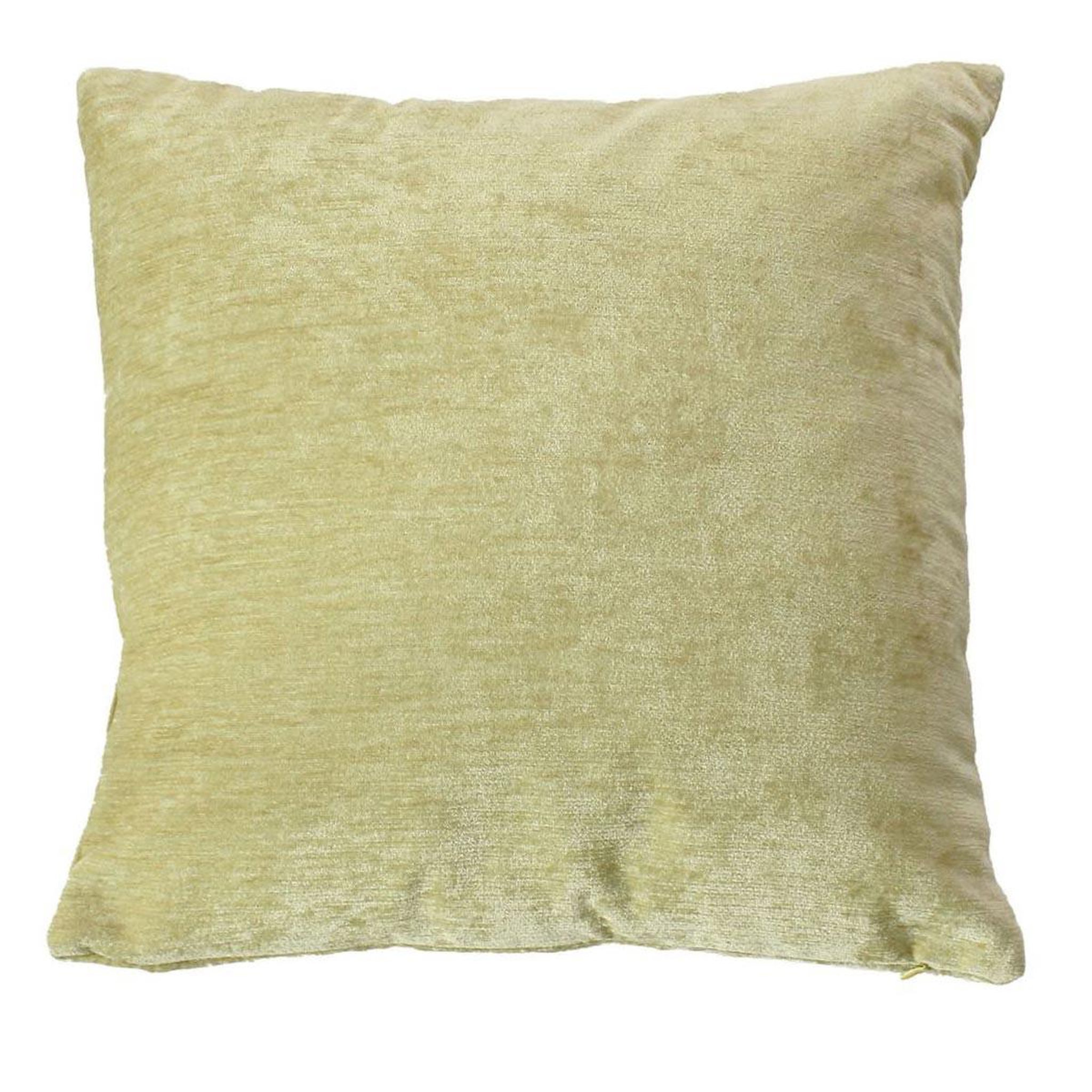 ENJOY HOME Coussin déco en velours  velvet  40x40cm vert tilleul