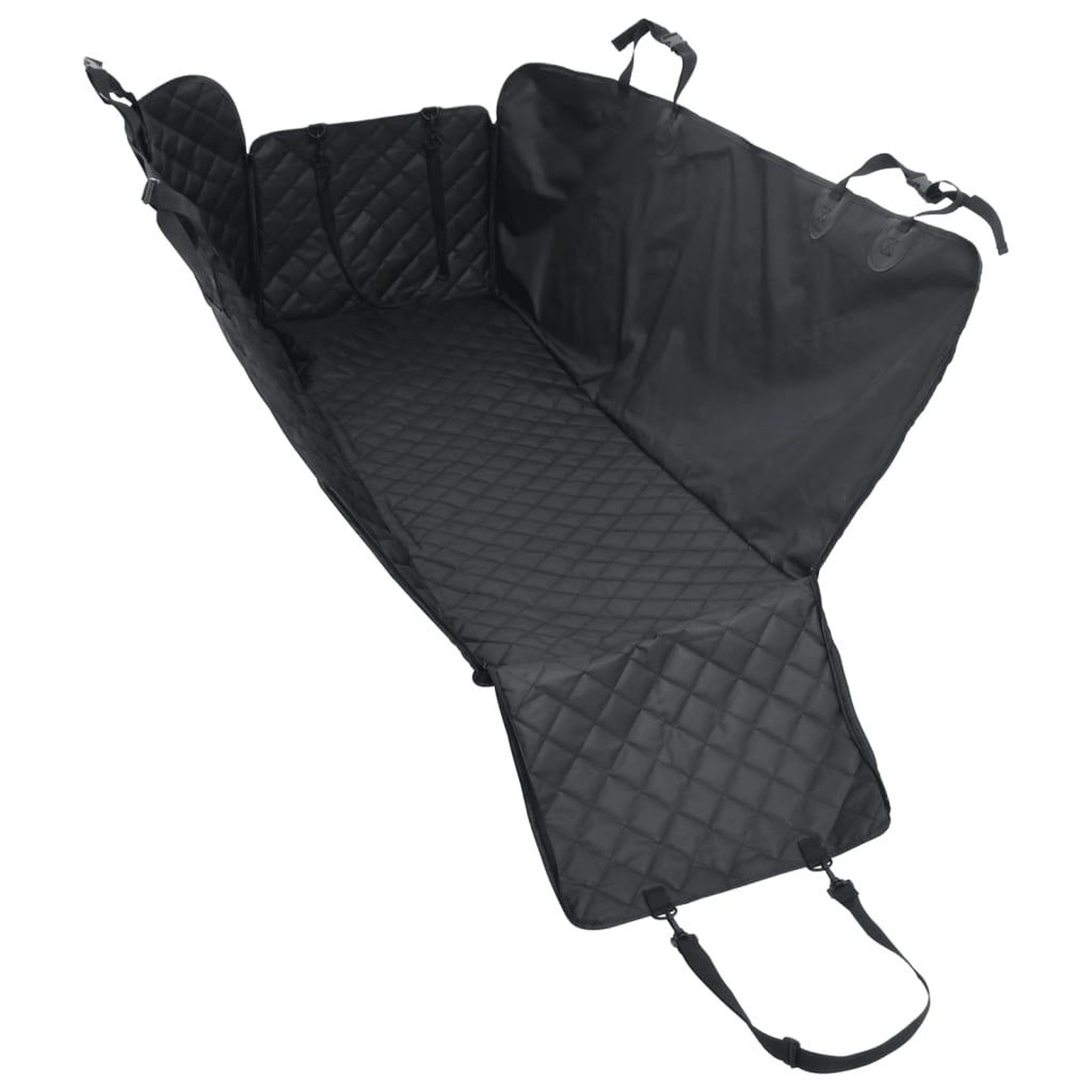 Voir la diapositive 4 : VIDAXL Housse de siege de voiture pour chien noir 137x46x50 cm