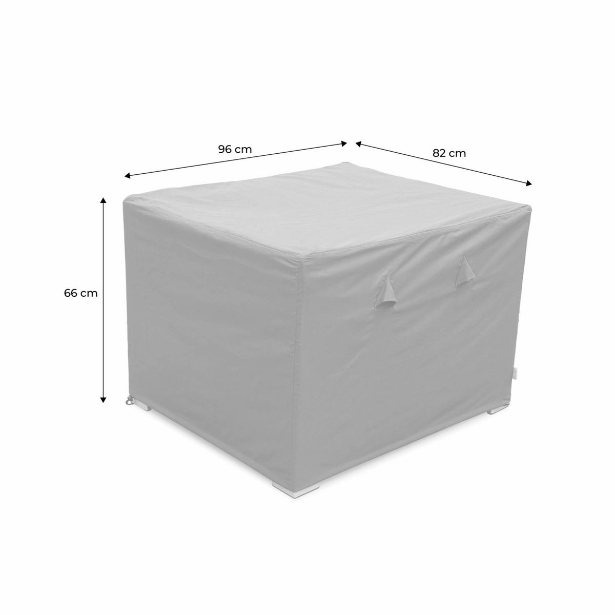 SWEEEK Housse de protection gris foncé pour fauteuils de jardin Genova et Brescia - Bâche toile Oxford en polyester enduit PA