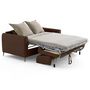 Voir la diapositive 2 : LISA DESIGN Owen - canapé 3 places convertible express couchage quotidien 140 cm matelas 12 cm en simili