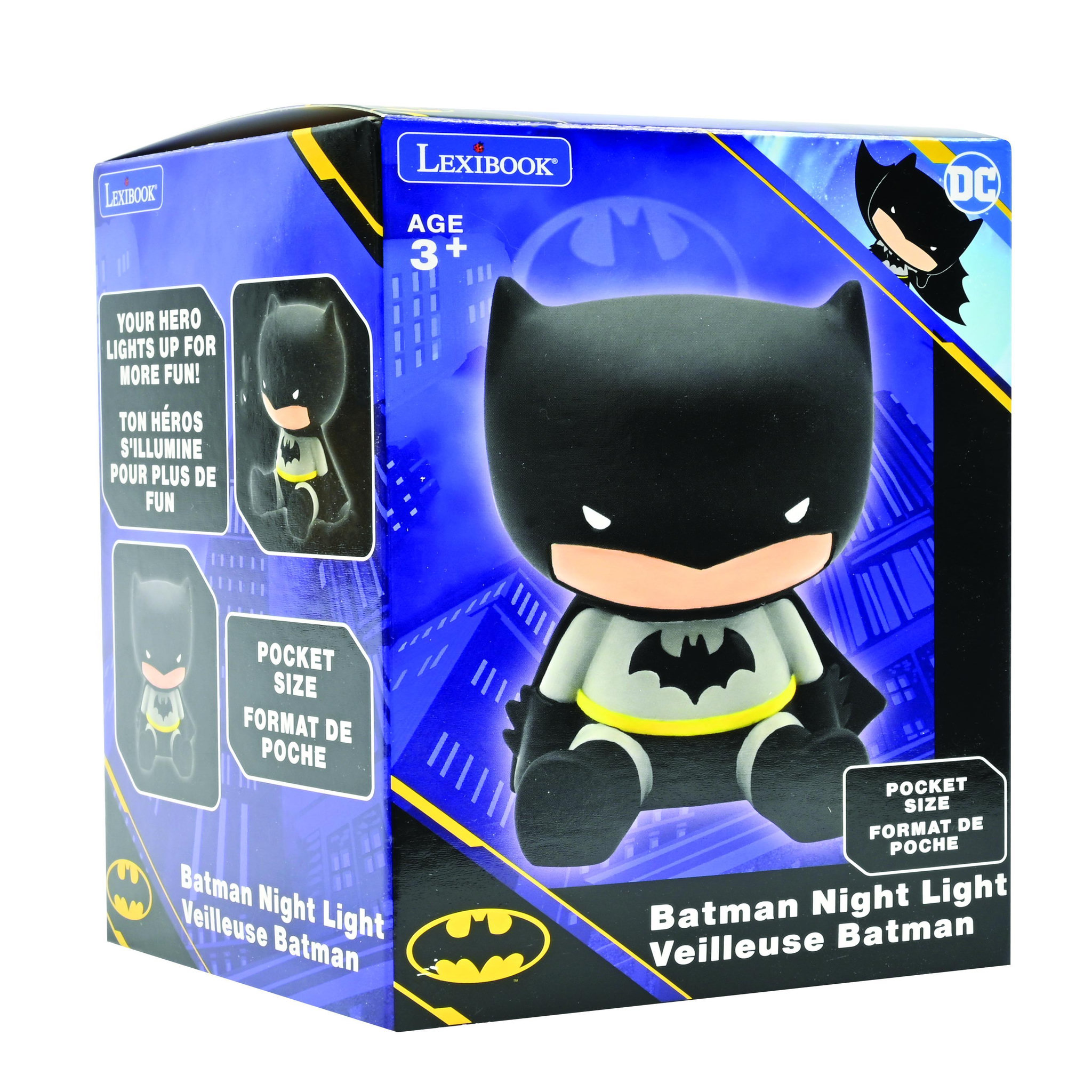 Voir la diapositive 3 : Lexibook Veilleuse Batman en 3D avec variation de couleurs